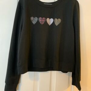 Lane Bryant Black Pullover Sweatshirt